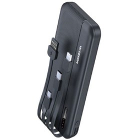 Resim 10000 mAh Micro Type-C USB Lightning 4 Kablolu Hızlı Kablosuz Şarj Powerbank 