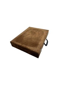 Resim Richbox Bond 30'lu Saat Çantası Alcantara Kahve Camsız 