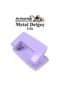 Resim Delgeç Metal Pastel Renkli 10 Sayfa 1 Adet Enerji Tasaruflu Delegeç Perfaratör Kağıt Delgeci 1 Paket Lila 