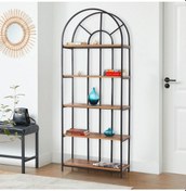 Resim Mobilyasarayı Mobilya Sarayı Ahşap Raflı Metal Lüks Kitaplık (528507296) 