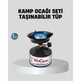 Resim Lowell Home Taşınabilir Kamp Ocağı Seti Pişirme Alanı Ayarlanabilir Alev - LO0029-60A6F3 