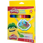 Resim NessiWorld Play-Doh Fırça Uçlu Keçeli Kalem 12'li 