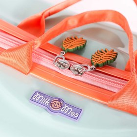 Resim Milk&Moo Jungle Friends Binilebilir Çocuk Valizi, 360° Tekerlekli, Ayak Destekli 