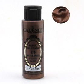 Resim Cadence Su Bazlı Yaldız Boya 70 ml - Açık Kahve 117 