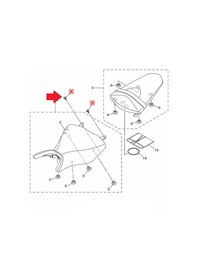 Resim Yamaha YZF-R25 MT-25 Or. Sele Bağlantı Civatası 95022-06012 