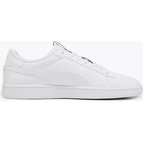 Resim Puma 392501 01 Smash 3.0 Logobsesion Beyaz-siyah Kadın Spor Ayakk-beyaz Beyaz 