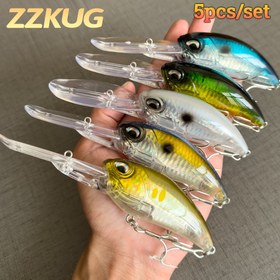 Resim ZZKUG 5 adet 41g 14.6 cm yüksek kaliteli yalancı yemler, büyük salınım şamandıra, su altı yüzme krank yemi, turna balığı, levrek, sazan gibi yırtıcı balıklar için uygun, yem aksesuarları 