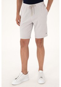 Resim U.s. Polo Assn. Erkek Açık Gri Şort Örme 50298082-vr001 Açık Gri 
