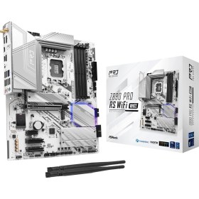 Resim Asrock Z890 Pro Rs Wifi 6e Beyaz Intel Core Ultra Lga1851 Rl-ılm Ddr5 8666 Mhz 256 Gb Atx Anakart M.2 