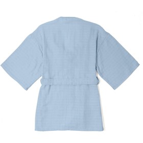 Resim Müslin Çocuk Kimono Bornoz - Endless Blue - 4 Yaş 