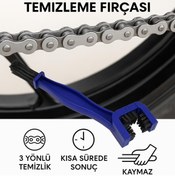 Resim AutoFresh Motosiklet & Bisiklet Zincir Temizleme Fırçası – 3 Yönlü Çok Amaçlı Temizlik Fırçası 