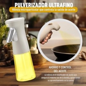 Resim Püskürtme Yağ Spreyi Mutfak Için Cam Yağ Dağıtıcısı, 240 Ml, Yağ Püskürtücüsü Ince Sis Spreyi, Sprey Difüzör, Sprey Difüzör, Yağ ve Sirke 