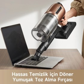 Resim Dreame Şarjlı Dikey Süpürge Siyah - Yüksek Emiş Gücü, Hepa Filtre 