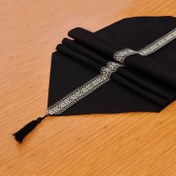 Resim Nuvomon Kumaş Runner - Siyah - 40x140 cm 