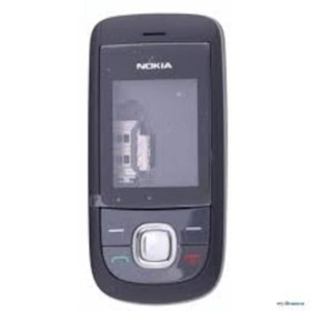 Resim gucglobal Nokia 2220 2220s Siyah Kapak + Tuş Takımı Arka Kapak Ön (a Kalite) 