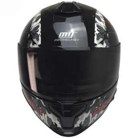 Resim kuzey motor KUZEYMOTOR MTS X340 CLAY FULLFACE KASK P.SİYAH-KIRMIZI (SİYAH CAMLI) 