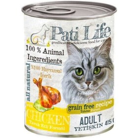 Resim Pati Life Tavuk Etli Yetişkin Kedi Konserve Maması 12 x 415 G 