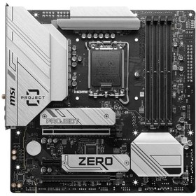 Resim MSI B760M PROJECT ZERO 1700 DDR5 7800MHZ MATX 