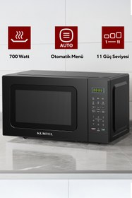 Resim KUMTEL HM-12 Dijital Mikrodalga Fırın - Siyah 