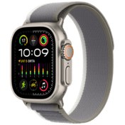 Resim Apple Watch Ultra 2 Gps + Cellular, 49mm Titanyum Kasa ve Yeşil/Gri Trail Loop - S/M | Apple Apple