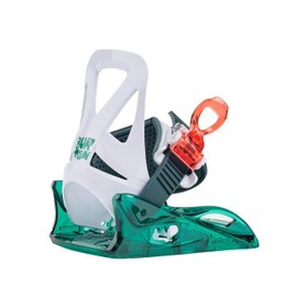 Resim Burton Mini Grom Disc Snowboard Bindings Unisex Çocuk Yeşil Snowboard Bağlaması 