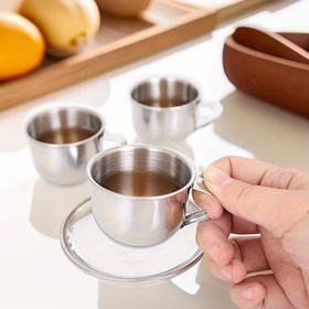 Resim 1 adet Paslanmaz Çelik Çay Bardağı - Kahve, Çay, Süt ve Çikolata için mükemmel - Taşınabilir, Seyahat Dostu, Açık Hava Kullanımı, İçecek Konteyneri | Modern Estetik | Dayanıklı İçecek Ekipmanları, Çay İçme Aksesuarları, Kahve Bardağı, Şık Metalik Kaplama, Dayanıklı İçecek Ekipmanları 