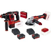 Resim Einhell Herocco Kırıcı Axxio Avuç Taşlama Te-Cp 18 Li USB 2X4.0AH Starter Kit Akü Şarj Ünitesi 