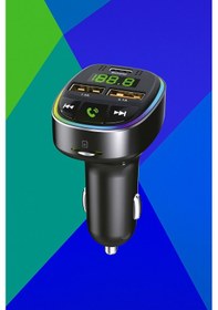 Resim G17 Siyah 18w Hızlı Şarjlı Bluetooth Transmitter Araç Şarj Cihazı Usb, Tf Kart, Fm, Diğer 