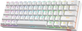 Resim Redragon K530W-RGB-PRO RGB BROWN SWITCH KABLOSUZ MEKANİK Q GAMİNG KLAVYE BEYAZ 