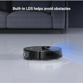 Resim Ezvız Re4 Plus Black Akıllı ve Paspaslı Robot Süpürge Otomatik Çöp Boşaltma ve Şarj, Halı Algılama 