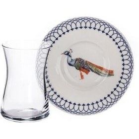 Resim Tulu Heybeli 12 Parça Çay Seti Db1180 