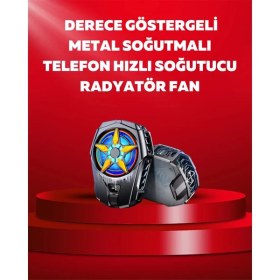 Resim Butik Bfs Mobil Cihaz Soğutma Radyatörü – Metal+Abs, Type-C Kablolu 
