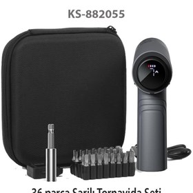 Resim Kingsdun Sarjli Tornavida Seti 36 Parçali Manyetik Uç 5v 2500mah 