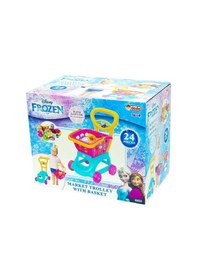 Resim Mey İthalat Frozen Sepetli Market Arabası Mavi 