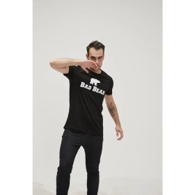 Resim Bad Bear Bad Bear Tee 0 Yaka Ekrek Tshirt - Siyah 