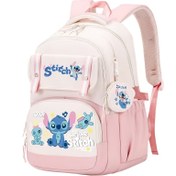 Resim Disney Stitch Sırt Çantası, Moda, Büyük Kapasiteli, Çift Omuz Çantası, Karikatür, Karışık Renk, Polyester, Fermuarlı Kapak ve Naylon Astarlı, Okula Dönüş, Karnaval, Paskalya için 