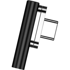 Resim Oliver Manyetik USB C Adaptörü Pd 100 W Hızlı Şarj MacBook Pro / Air Laptop Siyah Dirsek Için 