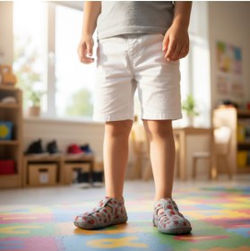 Resim JOJO KIDS erkek çocuk yumuşak ve esnek örümcek sandalet panduf , kaymaz taban , ortopedik yastıklı ,terletmez 