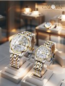 Resim GALORA Trend Moda Premium Çift Saat Seti Su Geçirmez Gece Aydınlatmalı 