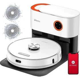 Resim Ultenic T10 Pro Robot Süpürge, Silme Fonksiyonlu, Istasyonu, 4000 Pa Temizlik Robotu, Uzun Çalışma Süresi 200 Dakika, Lidar Navigasyon, Halı Algılamalı Robot Süpürge, Kartografi, Wifi/app 