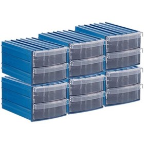 Resim Sembol Y112 Plastik Çekmeceli Kutu 12 Çekmeceli 