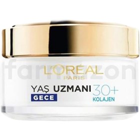 Resim L'Oreal Paris Yaş Uzmanı 30+ Kırışıklık Karşıtı Gece Kremi 50 ml 