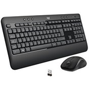 Resim Logitech MK540 920-008687 Kablosuz Siyah Klavye & Mouse Set 