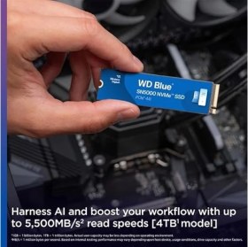 Resim Digital Blue SN5000 Nvme SSD M.2 2280 4 Tb (5.000 Mb/sn'ye Kadar Okuma 4.000 Mb/sn'ye Kadar Yazma) - WDS400T4B0E 