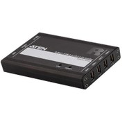Resim Aten UCE32100 USB 2.0 To Cat 100 mt 4 Port USB 2.0 Transmitter Recevier USB Hub 