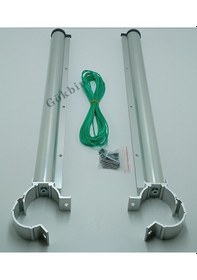 Resim Gökbin Çamaşır Kurutma Askısı Alüminyum Yuvarlak Bağlantı Küpeşte Gri - Gümüş 