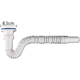 Resim Güçlü Körüklü Geniş Sifon 85 32 Lüx Körüklü Inox Paslanmaz Çelik Süzgeç 