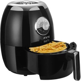 Resim King Kyf25 Magicfry 2,9 Lt Yağsız Sıcak Hava Fritözü - Tek Hazneli, Isı Ayarı, Enerji Tasarrufu ve Kolay Temizlik 