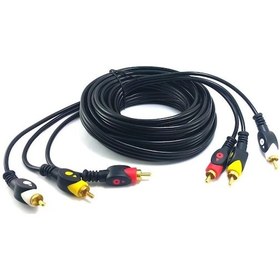 Resim Electroon 3rca 3rca Gold Görüntü ve Ses Kablosu 3 M 