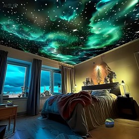 Resim 1 adet for galaxy Yıldızlı Gökyüzü ve Aurora Projektörü Gece Lambası Uzaktan Kumanda ile, USB Güçlü 2-KOTON 1 Yatak Odası Projektörü Kamp, Partiler, Tatiller için - Cilalı Plastik Sanat Dekoru, Pil Gerektirmez, for Galaxy Tasarımı için | Uzaktan Kum 